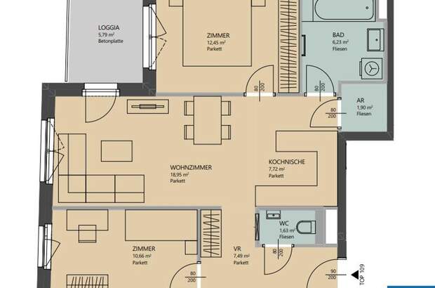 Wohnung mit Balkon mieten in 1210 Wien