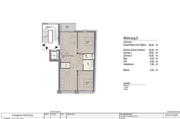 Wohnung mit Balkon kaufen in 8010 Graz (Bild 5)