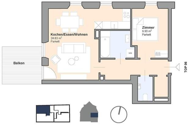 Terrassenwohnung mieten in 8073 Feldkirchen (Bild 1)