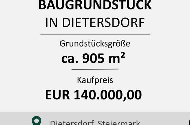 Grundstück kaufen in 8142 Dietersdorf