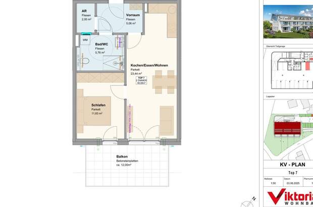 Wohnung mit Balkon mieten in 5111 Bürmoos (Bild 2)