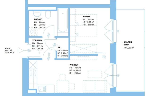 Wohnung mieten in 8055 Graz (Bild 2)