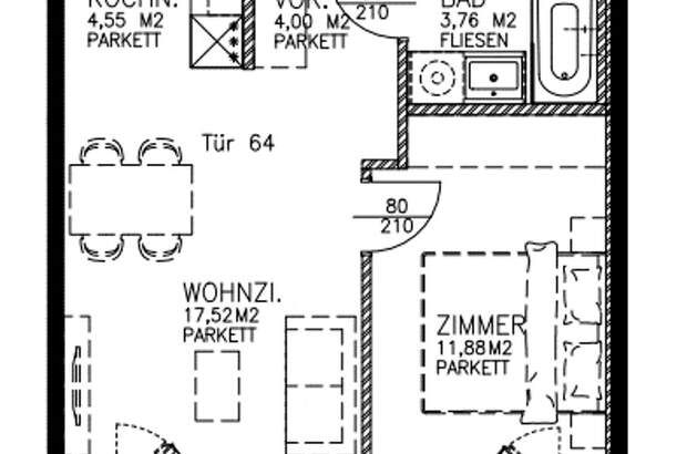 Wohnung mit Balkon mieten in 1110 Wien (Bild 1)
