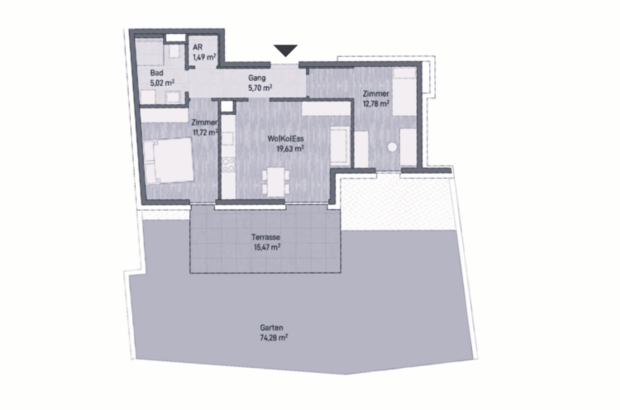 Terrassenwohnung kaufen in 8010 Graz Jakomini