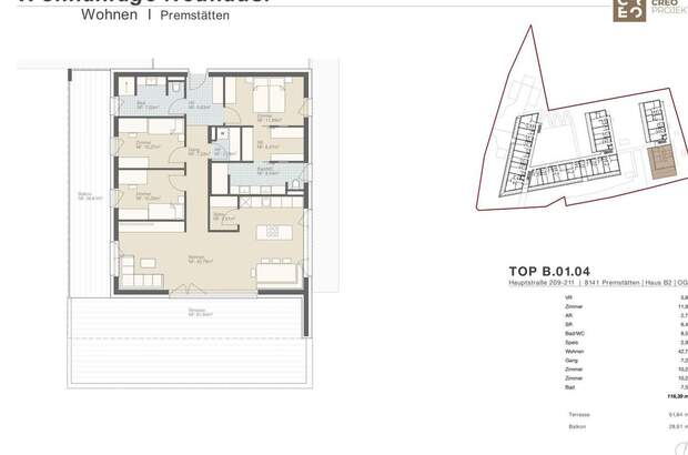 Wohnung mit Balkon kaufen in 8141 Premstätten (Bild 3)