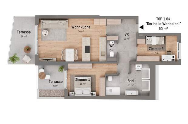 Terrassenwohnung kaufen in 1210 Wien (Bild 1)