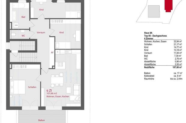 Wohnung mit Balkon kaufen in 5440 Scheffau (Bild 3)