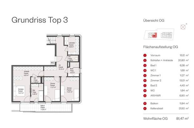 Wohnung mit Balkon kaufen in 5020 Salzburg (Bild 5)