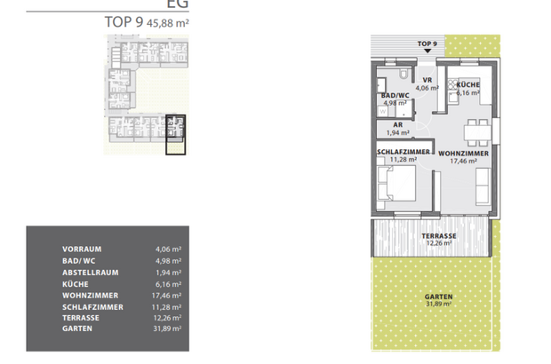 Terrassenwohnung kaufen in 8280 Fürstenfeld (Bild 2)