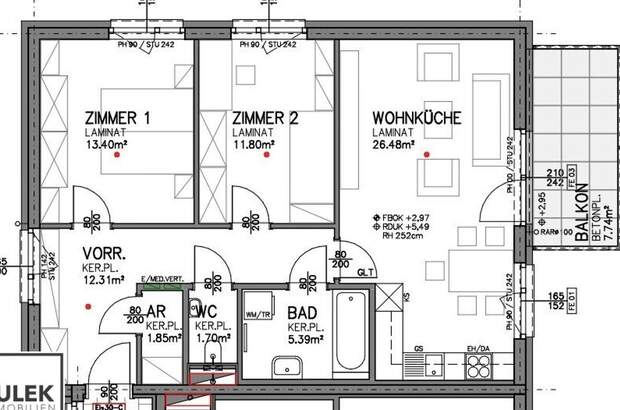 Wohnung mit Balkon mieten in 7000 Eisenstadt (Bild 2)