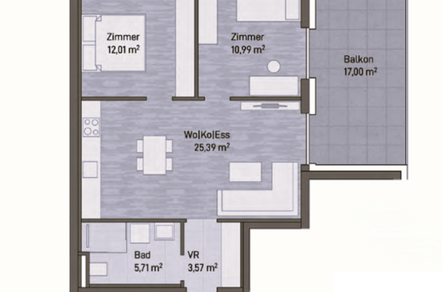 Terrassenwohnung kaufen in 8020 Graz Gries