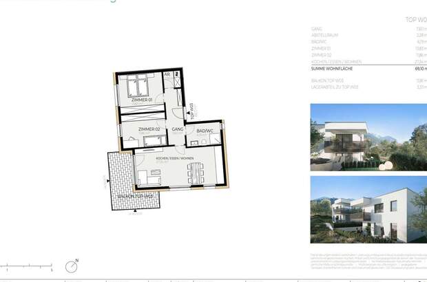 Wohnung mit Balkon kaufen in 6401 Inzing (Bild 2)