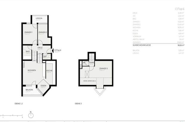 Altbauwohnung mit Balkon kaufen in 6068 Mils (Bild 3)