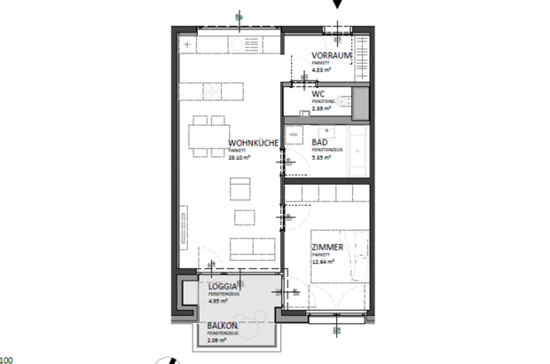 Wohnung mit Balkon mieten in 1100 Wien (Bild 4)
