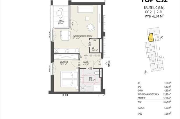 Wohnung mit Balkon kaufen in 6020 Innsbruck (Bild 4)