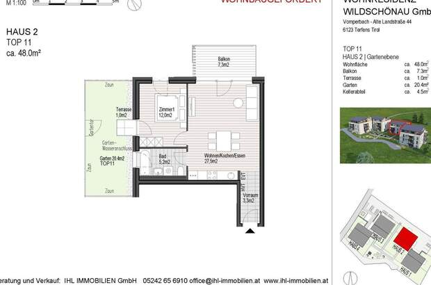 Wohnung mit Balkon kaufen in 6311 Oberau (Bild 4)