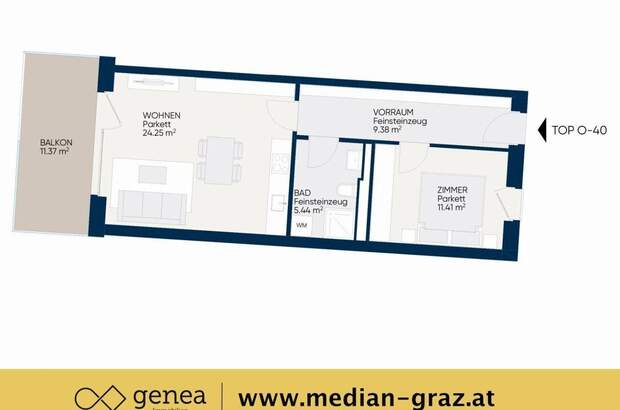 Wohnung mit Balkon mieten in 8020 Graz (Bild 2)