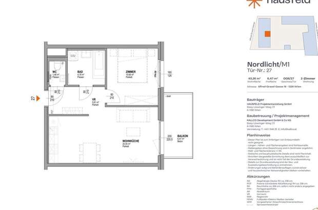 Wohnung mit Balkon mieten in 1220 Wien (Bild 1)