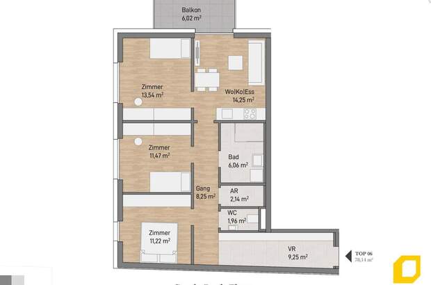 Wohnung mit Balkon kaufen in 8020 Graz (Bild 1)