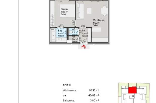 Wohnung mit Balkon kaufen in 1140 Wien (Bild 4)