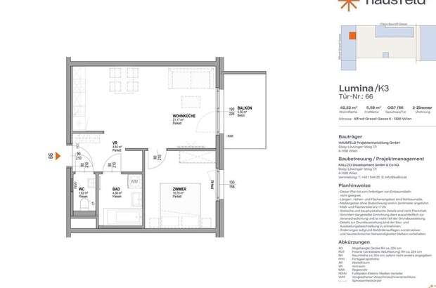 Wohnung mit Balkon mieten in 1220 Wien (Bild 1)