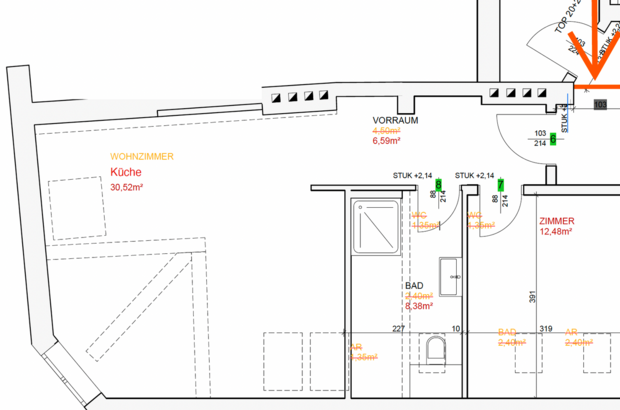 Altbauwohnung kaufen in 1180 Wien (Bild 5)