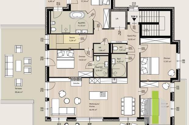 Terrassenwohnung kaufen in 8970 Schladming (Bild 2)