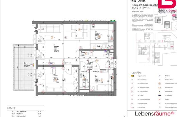 Wohnung mit Balkon kaufen in 4481 Asten (Bild 5)