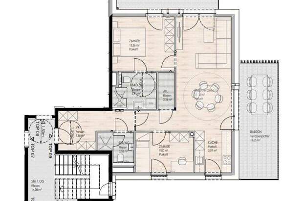 Terrassenwohnung kaufen in 5671 Bruck (Bild 2)