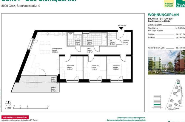 Wohnung mit Balkon mieten in 8020 Graz (Bild 2)