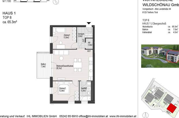 Wohnung mit Balkon kaufen in 6311 Oberau (Bild 5)