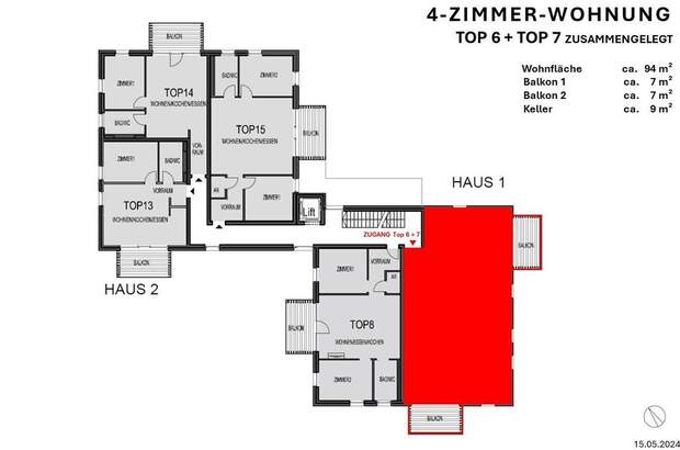 Wohnung mit Balkon kaufen in 6311 Oberau (Bild 5)