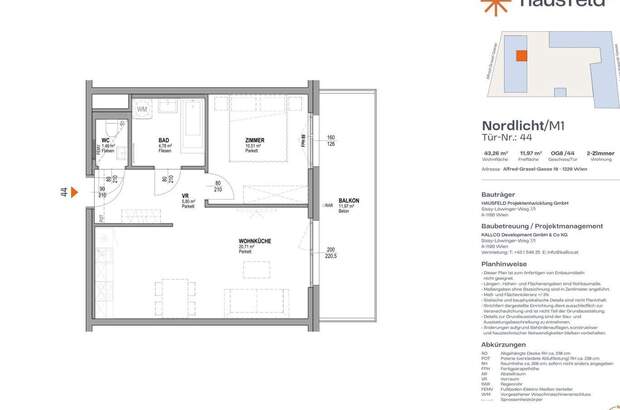 Wohnung mit Balkon mieten in 1220 Wien (Bild 1)