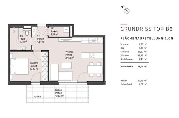 Wohnung mit Balkon kaufen in 5161 Elixhausen (Bild 3)