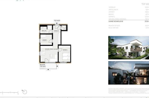 Wohnung mit Balkon kaufen in 6121 Baumkirchen (Bild 2)