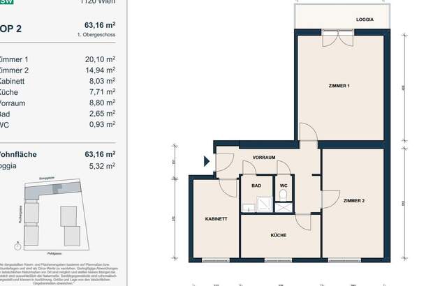 Mietwohnung in 1120 Wien (Bild 2)