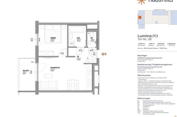 Wohnung mit Balkon mieten in 1220 Wien (Bild 1)