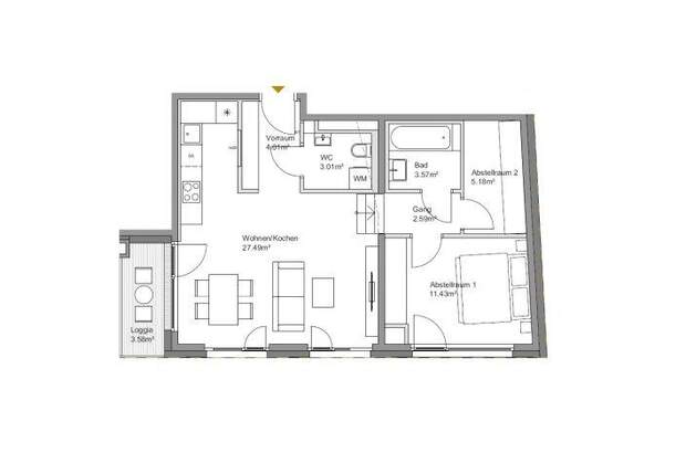 Terrassenwohnung mieten in 1150 Wien