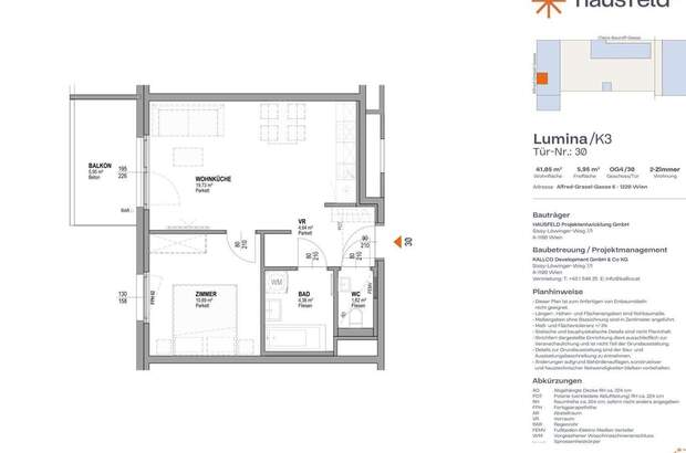 Wohnung mit Balkon mieten in 1220 Wien (Bild 1)