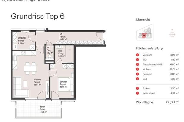 Wohnung mit Balkon kaufen in 5026 Salzburg (Bild 4)