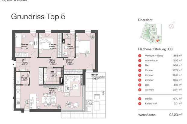 Wohnung mit Balkon kaufen in 5082 Grödig (Bild 3)