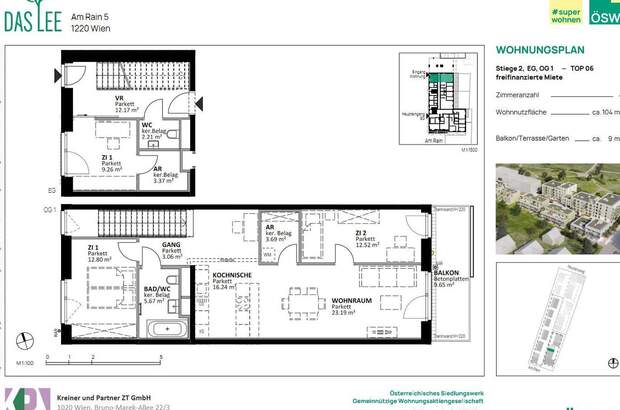 Wohnung mit Balkon mieten in 1220 Wien (Bild 1)