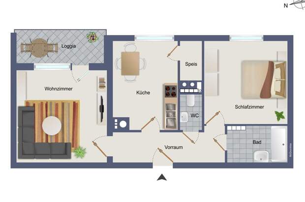 Wohnung mit Balkon kaufen in 8112 Gratwein (Bild 2)