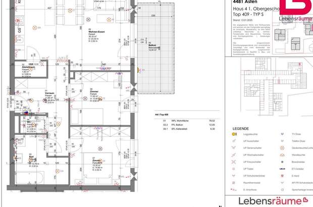 Wohnung mit Balkon kaufen in 4481 Asten (Bild 5)