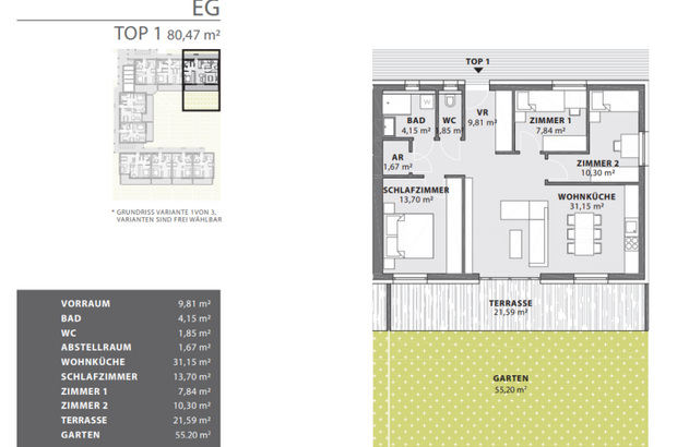 Terrassenwohnung kaufen in 8280 Fürstenfeld (Bild 3)