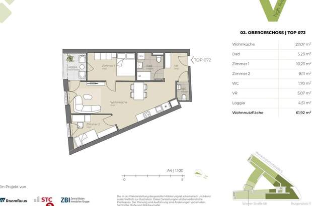 Wohnung mit Balkon mieten in 4020 Linz (Bild 1)