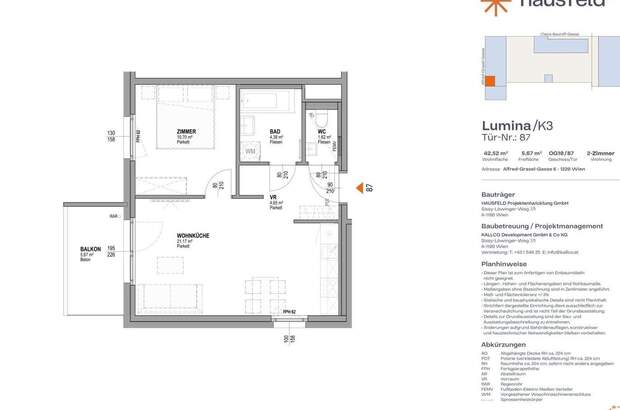 Wohnung mit Balkon mieten in 1220 Wien (Bild 1)