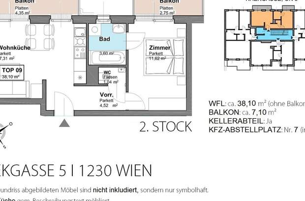 Wohnung mit Balkon mieten in 1230 Wien (Bild 4)