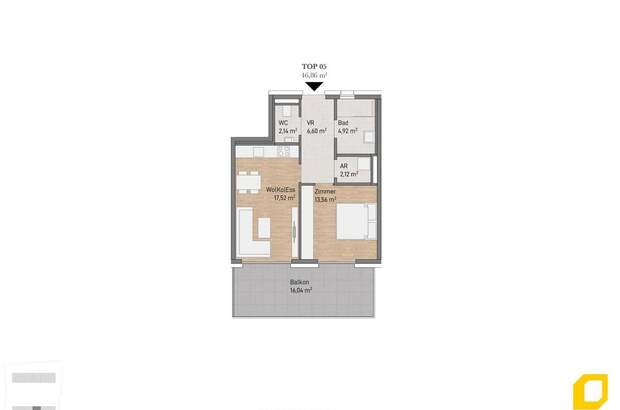 Wohnung mit Balkon kaufen in 8010 Graz (Bild 3)