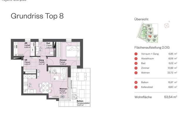 Wohnung mit Balkon kaufen in 5082 Grödig (Bild 2)